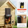 Automata tyúkól ajtó LCD kijelzővel 40,5x33 cm fényérzékelős baromfi kifutó ajtó időzítővel