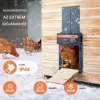 Automata tyúkól ajtó 21x26 cm időzített baromfi kifutó ajtó fényérzékelővel és távirányítóval