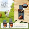Automata tyúkól ajtó 21x26 cm időzített baromfi kifutó ajtó fényérzékelővel és távirányítóval