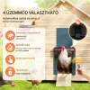 Automata tyúkól ajtó 21x26 cm időzített baromfi kifutó ajtó fényérzékelővel és távirányítóval