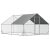 Tyúkól acél szabad tartású XXL kültéri baromfiház árnyékoló tetővel 300x400x200 cm 8-12 csirke kacsa
