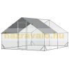 Chicken coop steel free-range XXL outdoor poultry house with shading roof 300x400x200 cm for 8-12 chickens and ducks