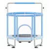 Gyerek trambulin biztonsági hálóval és kosárlabda palánkkal 147 cm mini kerti trambulin kék