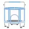Gyerek trambulin biztonsági hálóval és kosárlabda palánkkal 147 cm mini kerti trambulin kék