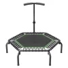 Összecsukható fitness trambulin mini fitness jump 1384 mm 205 kg teherbírás edzőtrambulin fogantyúval