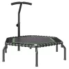 Összecsukható fitness trambulin mini fitness jump 1384 mm 205 kg teherbírás edzőtrambulin fogantyúval