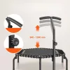 Összecsukható fitness trambulin mini fitness jump 1384 mm 205 kg teherbírás edzőtrambulin fogantyúval