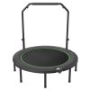 Összecsukható fitness trambulin 132 cm, 205 kg teherbírású mini edzőtrambulin állítható fogantyúval