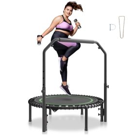   Összecsukható fitness trambulin 1027 mm 150 kg teherbírás mini edzőtrambulin állítható fogantyúval sporttrambulin