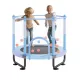 Gyerek trambulin biztonsági hálóval és kosárlabda palánkkal 155 cm mini kerti trambulin