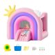 Felfújható ugrálóvár beltéri-kültéri játszóház 280x230x230 cm légvár csúszdával