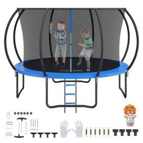   Kerti trambulin biztonsági hálóval 366 cm átmérő családi trambulin 180 kg teherbírás 