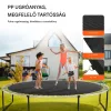 Trambulin ugrálófelület 457 cm trambulinhoz UV-álló csere ugrószőnyeg 96 V-gyűrűvel
