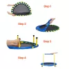 Összecsukható gyerek trambulin 81x92x92 cm beltéri és kültéri mini trambulin 60 kg teherbírással