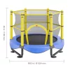 Gyerek trambulin biztonsági hálóval 118x152x152 cm beltéri és kültéri mini kerti trambulin