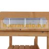 Planting table 76x37x89 cm gardening table pine wood work table