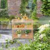 Planting table 76x37x89 cm gardening table pine wood work table