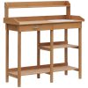 Planting table 80x40x84 cm gardening table pine wood work table