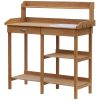 Planting table 80x40x84 cm gardening table pine wood work table