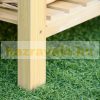 Planting table 151x45x143 cm gardening table solid wood work table with chalk board