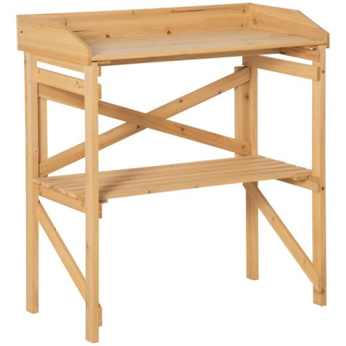 Planting table 80x40x84 cm gardening table pine wood work table