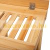 Planting table 80x43x136 cm gardening table solid wood work table, flower holder for garden for balcony and terrace 