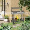 Planting table 92x45x119 cm rolling gardening table solid wood work table