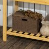 Planting table 80x40x84 cm gardening table pine wood work table