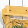 Planting table 80x40x84 cm gardening table pine wood work table