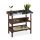 Plant planting table in gray color, metal worktop and 2 shelves