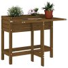 Plant planting table in gray color, metal worktop and 2 shelves