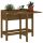 Plant planting table in gray color, metal worktop and 2 shelves
