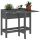 Plant planting table in gray color, metal worktop and 2 shelves