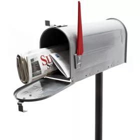   Amerikai stílusú postaláda ezüst levél újság tartó állvánnyal horganyzott acél levélszekrény