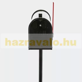 Amerikai stílusú postaláda fekete színben levél újság tartó állvánnyal