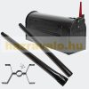 American style mailbox black letter newspaper holder stand galvanized steel letter cabinet