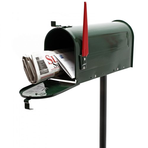 American style mailbox green letter newspaper holder stand galvanized steel letter cabinet