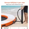 Felfújható úszódokk hálós középrésszel 244 cm lebegő vízi platform létrával és hordtáskával