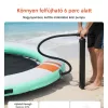 Felfújható kör alakú úszódokk 366 cm lebegő vízi platform hálós középrésszel