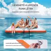 Felfújható úszódokk 304x304 cm prémium lebegő vízi platform medencéhez, tóra és tengerre
