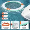 Felfújható úszódokk napellenzővel 244 cm árnyékolós vízi platform létrával