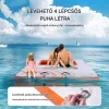 Felfújható úszódokk trambulin hálóval 457x198 cm prémium lebegő vízi platform