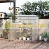 Garden greenhouse 129.5x58x140.5 cm polycarbonate greenhouse with aluminum frame