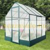 Garden greenhouse 190x190x220 cm with polycarbonate sheet greenhouse with aluminum frame