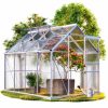 Greenhouse aluminum frame polycarbonate greenhouse 250x185x195 cm 7.6 m³