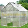 Greenhouse aluminum frame polycarbonate greenhouse 250x185x195 cm 7.6 m³