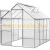 Greenhouse aluminum frame polycarbonate greenhouse 250x185x195 cm 7.6 m³