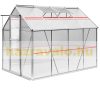 Greenhouse aluminum frame polycarbonate greenhouse 250x185x195 cm 7.6 m³