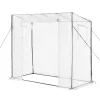 Fóliasátor 195x77x146/168 cm üvegház 2 ablakkal és PE fóliával