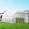 Üvegház 6,1x3x2,1 m fóliasátor horganyzott acélvázzal és 140 g/m² PE fóliával